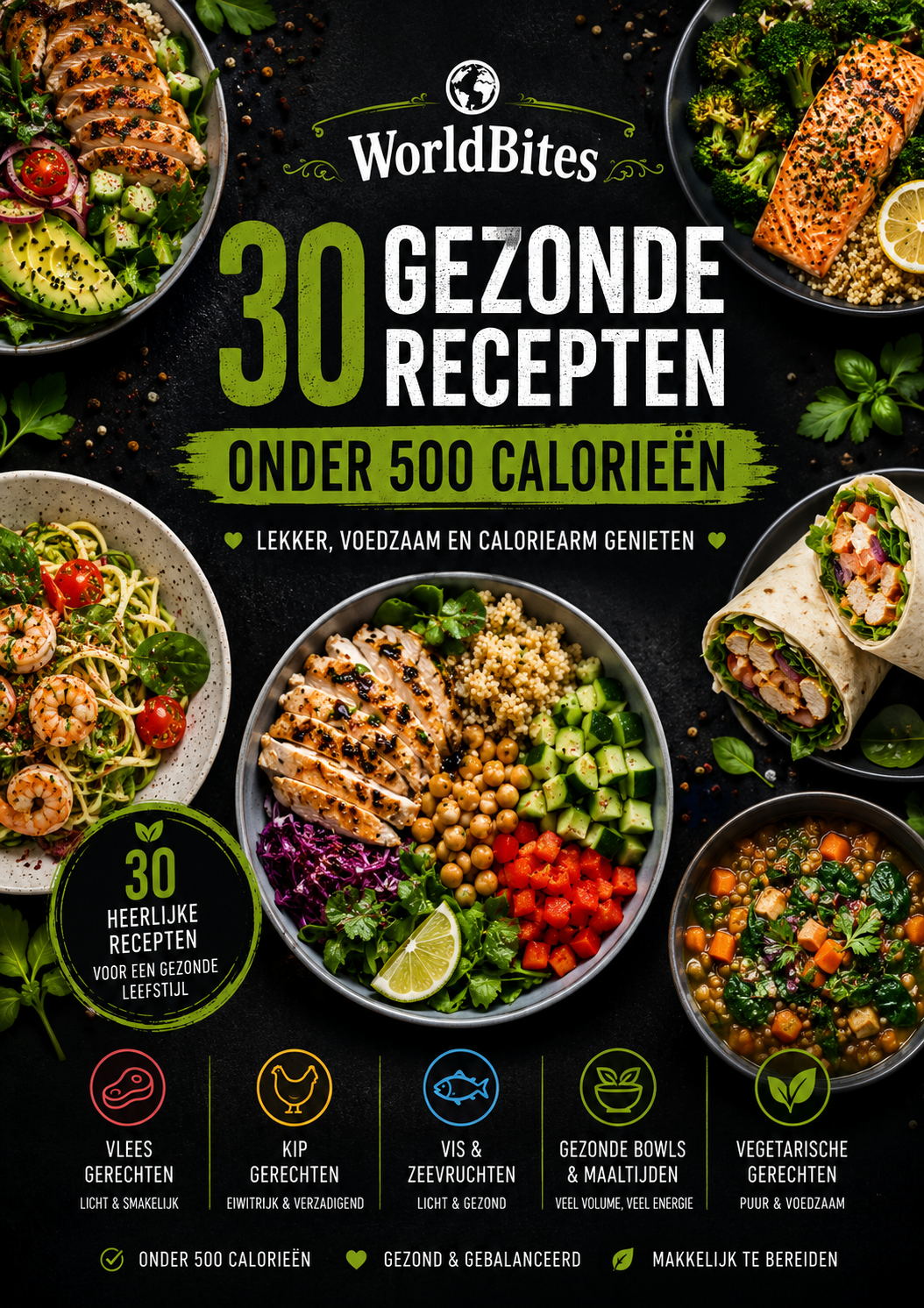 30 gerechten onder 500 calorieën